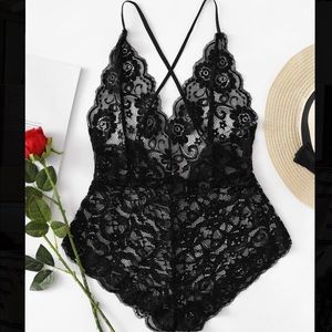 Black Lace Teddy